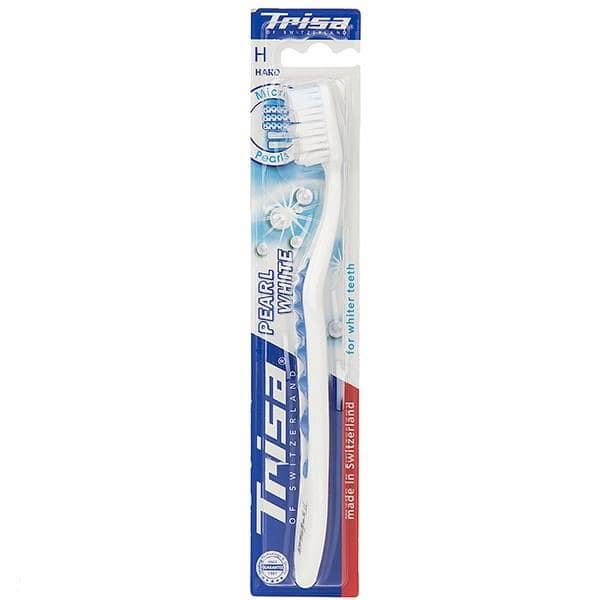 مسواک تریزا مدل Pearl White با برس سخت